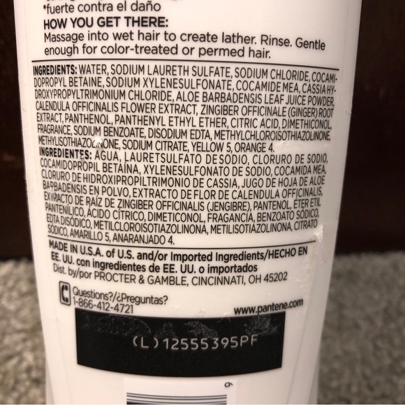 Pantene Pro-V Nature Fusion Moisture Balance Shampoo, Ginger & Aloe Vera 12.6oz - Picture 4 of 8